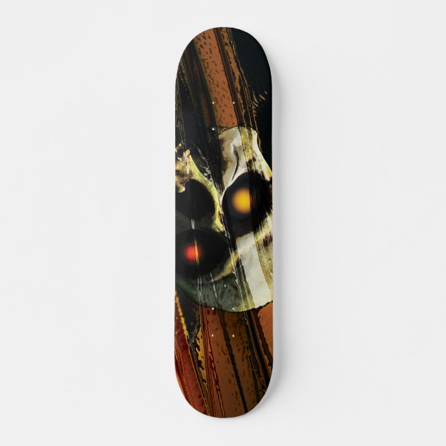 Mörk Skull Skateboard Bräda 19,5 Cm (Framsida)