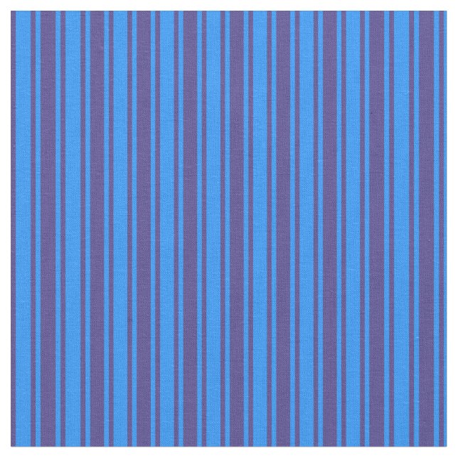 Mörk Slatblått och blåtrådigt/strimlat Mönster Tyg (Närbild)