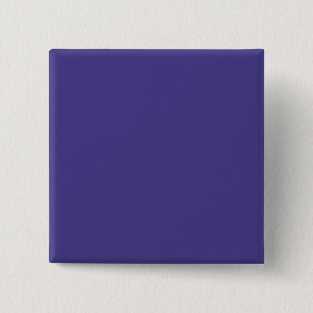 Mörk Slate Blue Cute Fullt Färg Knapp (Framsida)