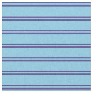 Mörk Slate Blue & Himlar Blue Färgad Mönster Tyg