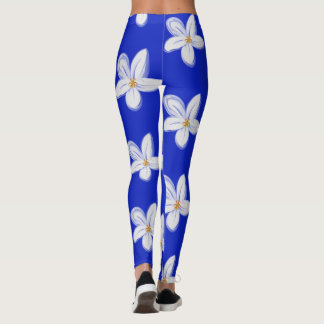 Mörk Slate Blue Orchid Leggings