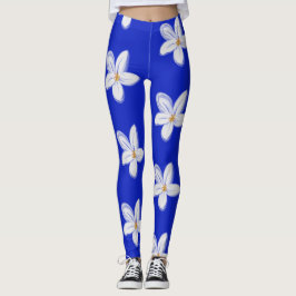 Mörk Slate Blue Orchid Leggings
