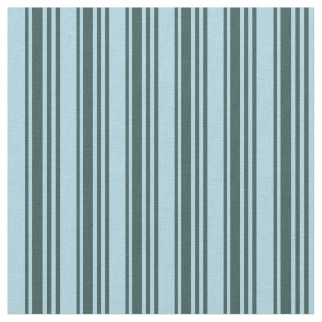 Mörk Slate Grått & Light Blue Färgad Rand Tyg (Närbild)