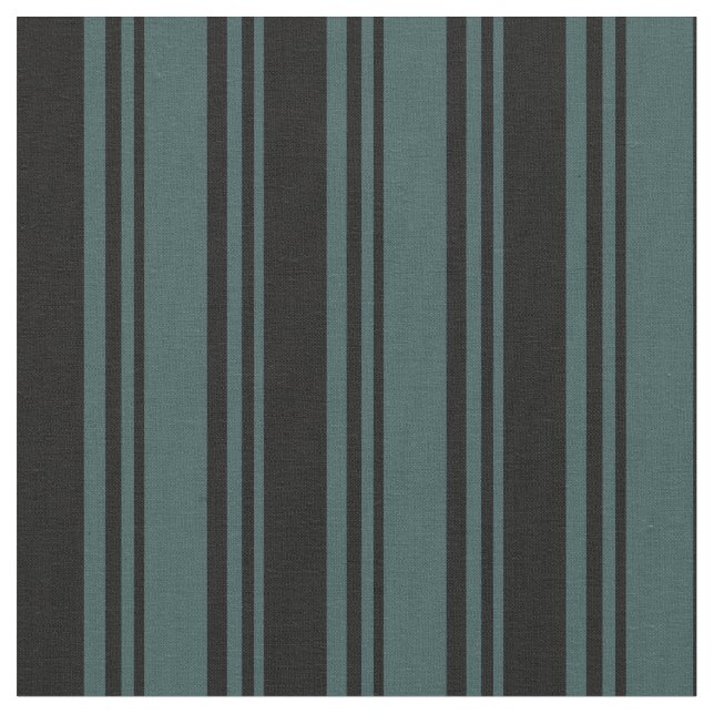 Mörk Slate Grått och Black Färgad Linjer Tyg (Närbild)