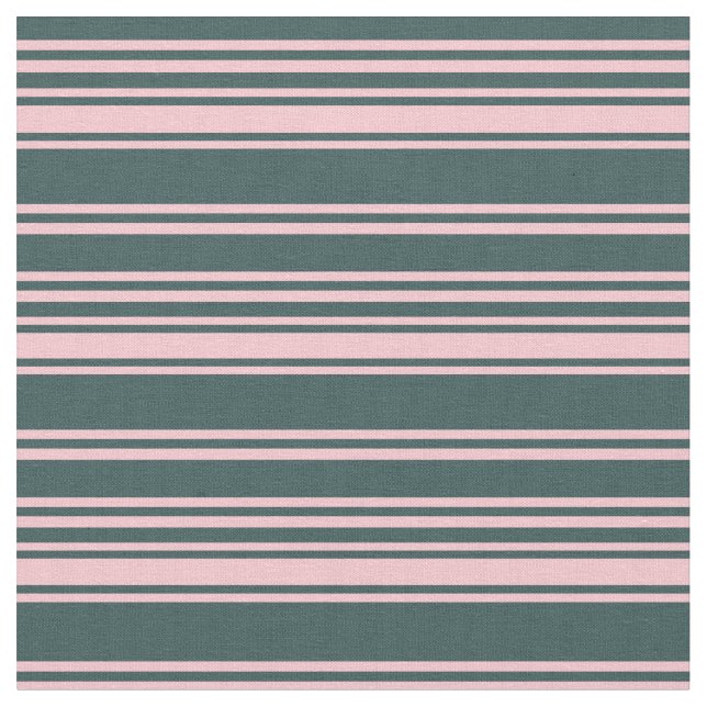 Mörk Slate Grått och Rosa Stripe Mönster Tyg (Närbild)