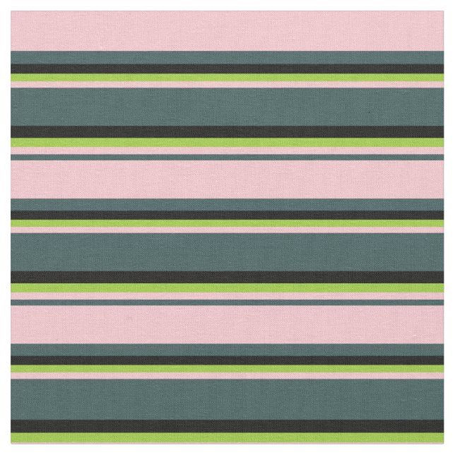 Mörk Slate Grått, Rosa, Grönt och svart Färgad Tyg (Närbild)