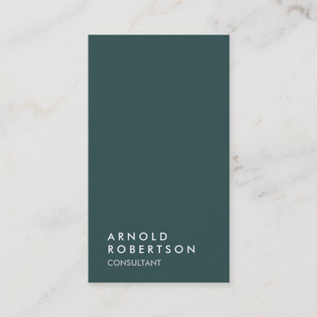 Mörk Slate Grått Trendig Consultant Affärskort Visitkort (Framsida)