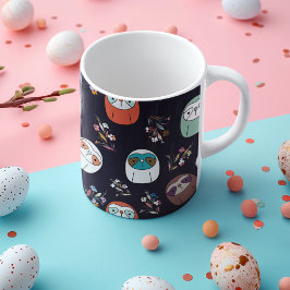 Mörk Sloth Kaffemugg