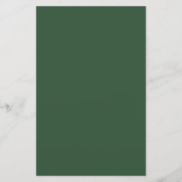 Mörk smaragdgrön enfärgad brevpapper