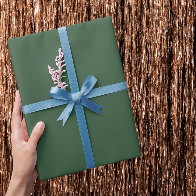 Mörk smaragdgrön enfärgad presentpapper (Skapare uppladdad)