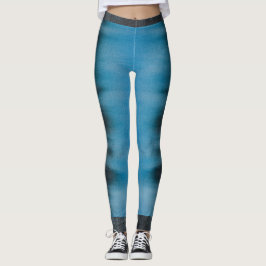 Mörk Smeta ut färgfärgutskrift Leggings