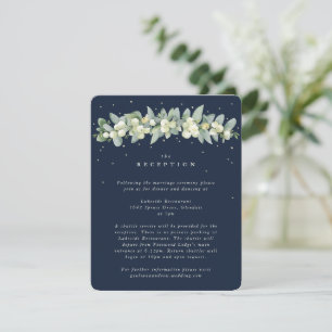 Mörk Snowberry+Eucalyptus Garland Reception Tilläggskort