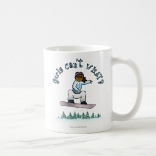 Mörk Snowboarder Kaffemugg