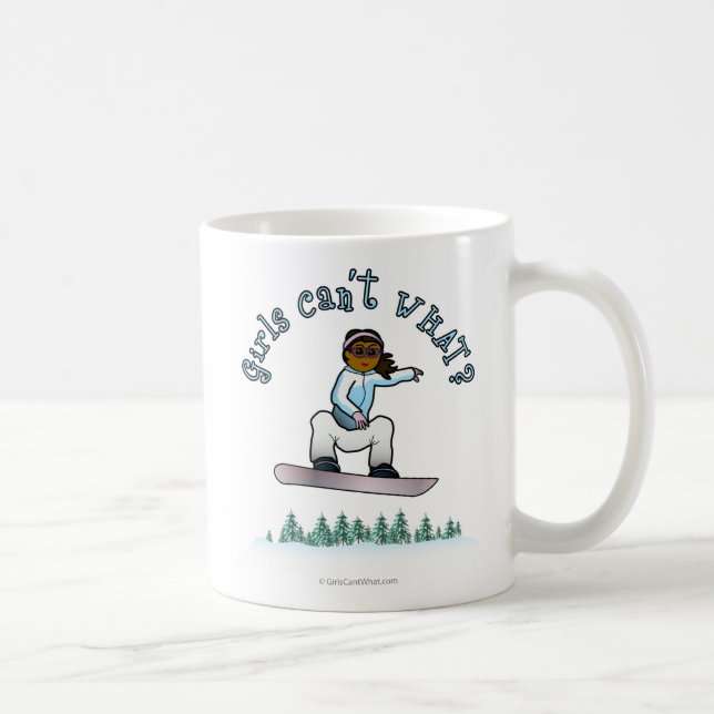 Mörk Snowboarder Kaffemugg (Höger)