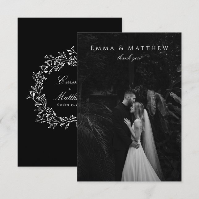 Mörk Snyggt Classy Meadow Wildblommor Tack (Fram/baksida)