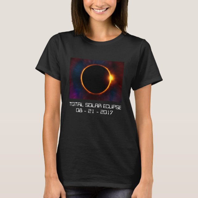 mörk Solar Eclipse T-Shirt 2017 (Framsida)