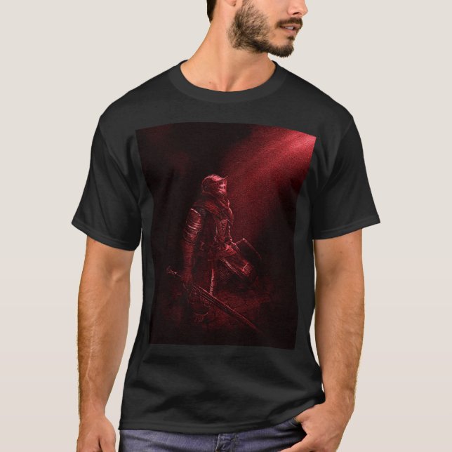 Mörk Souls Fallen Knight T Shirt (Framsida)