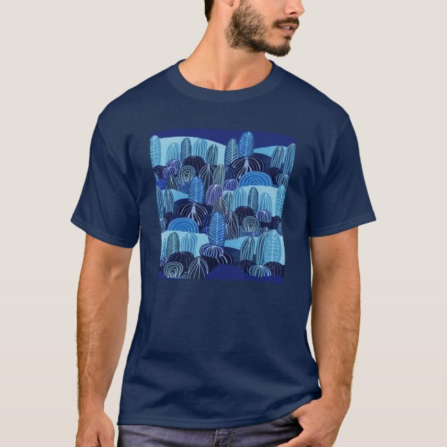 Mörk Southwest Cactus T-Shirt (Framsida)