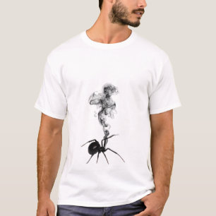 Mörk Spider Smoke Trail - Gothic Aesthetic Horror T Shirt