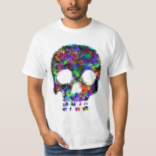 Mörk Splatterskalleutslagsplats T Shirt