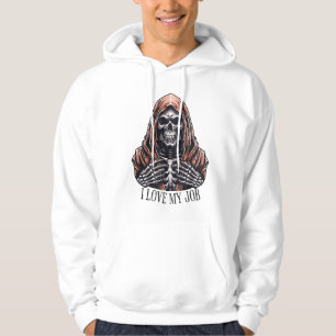 Mörk Spooky jul Spirit Skull Hoodie