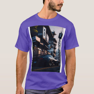 Mörk Sport i japansk stad 4 T Shirt