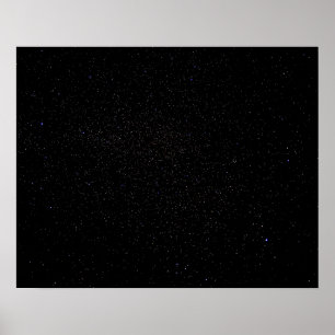 Mörk Starry Abyss // Long Exposure Night Himlar Poster