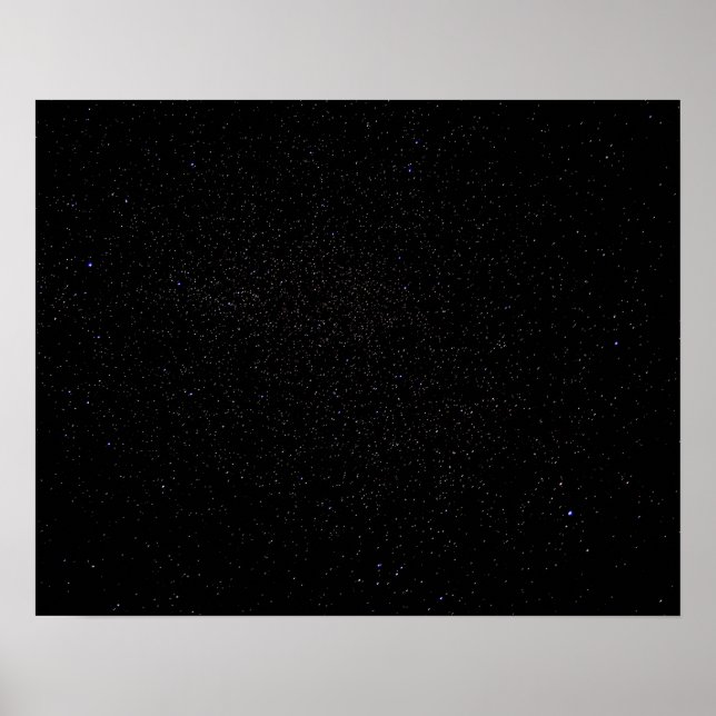 Mörk Starry Abyss // Long Exposure Night Himlar Poster (Framsidan)