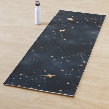 Mörk Starry Night Himlar Design Yoga Mat