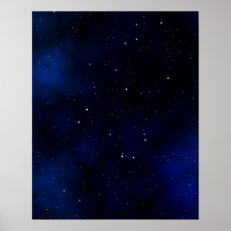 Mörk Starry Night Himlar Poster