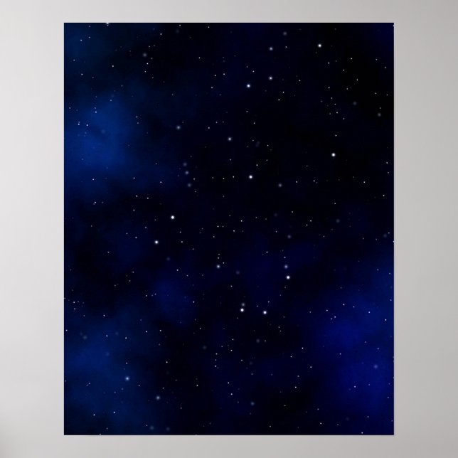 Mörk Starry Night Himlar Poster (Framsidan)