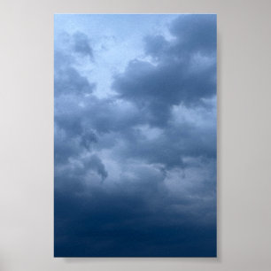 Mörk Stormig Himmel Dramatisk Molnfotografering Poster