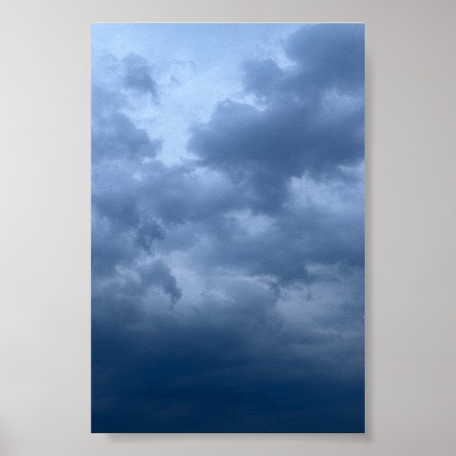 Mörk Stormig Himmel Dramatisk Molnfotografering Poster (Framsidan)
