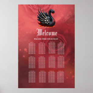 Mörk svan av ben – gotisk elegans poster