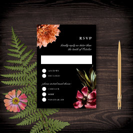Mörk + svar på Blommigt i Moody Elegant, svart Brö