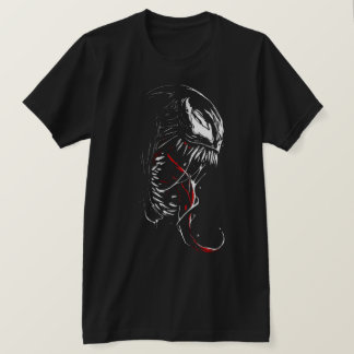 Mörk Symbiot – Giftigt Monster Svart & Rött Seriet T Shirt