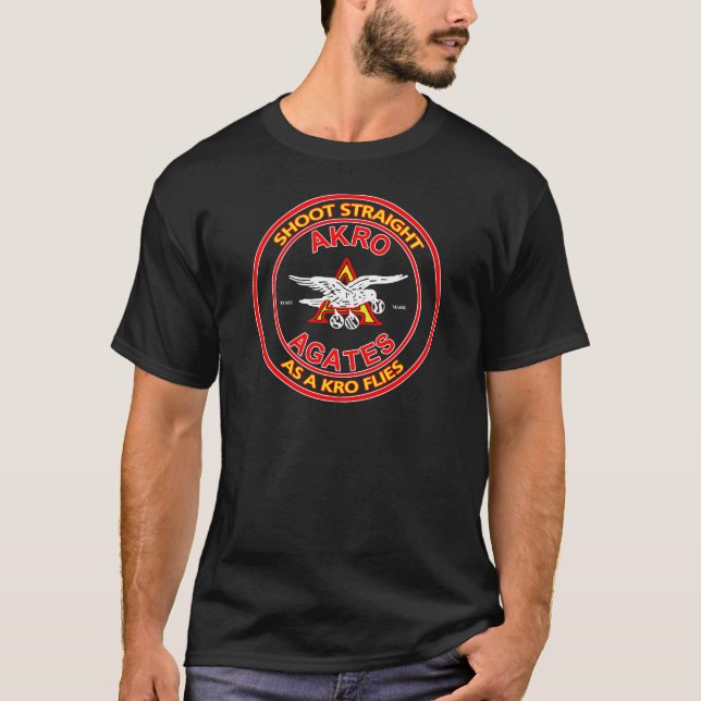 Mörk T för Akro Agatemarmor T-shirt (Framsida)