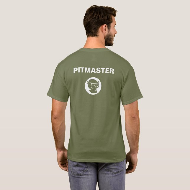 Mörk T - "Pitmaster" T-tröja Tee (Hel baksida)