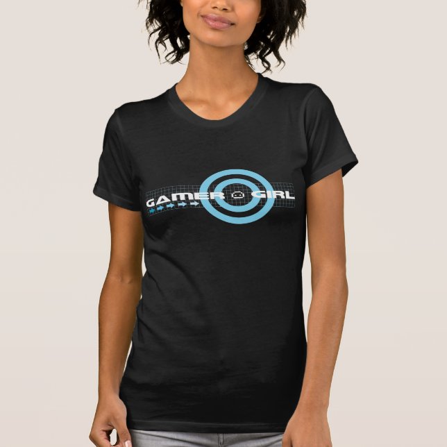 Mörk T-tröja för Gamerflicka (mer utformar…), Tee Shirt (Framsida)