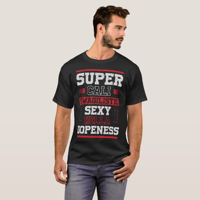 Mörk T-tröja - toppna Cali Swagistic sexiga Hella T Shirt (Hel framsida)
