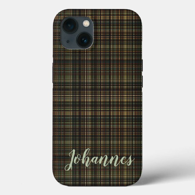 Mörk Tartan (Play) Anpassningsbar (Baksida)