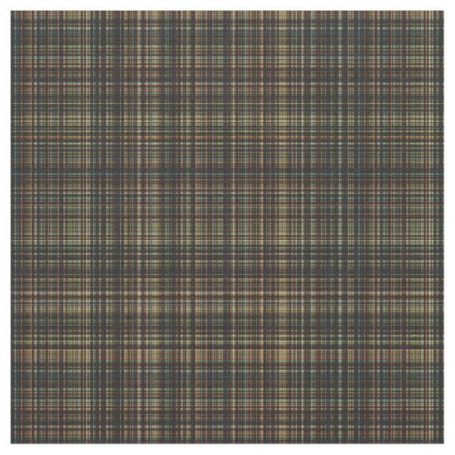 Mörk Tartan (Play) Anpassningsbar Fabric Tyg (Närbild)