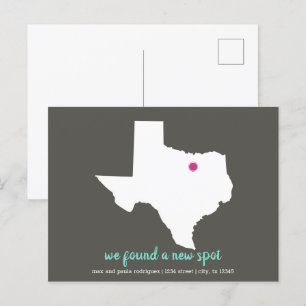 Mörk Taupe/Rosa Vi hittade en ny plats - Texas Fly Vykort