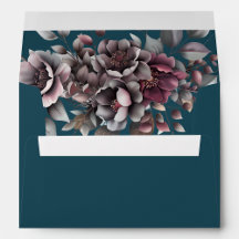 Mörk Teal, Dammig Purpur, Dammet Lavendel, Bröllop