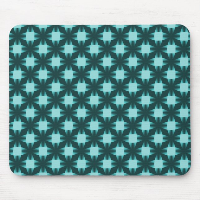 Mörk Teal Daring Disks Mousepad Musmatta (Framsidan)
