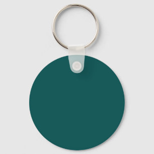 Mörk Teal (fast färg) Nyckelring