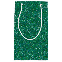 Mörk Teal Gnistra Glitter Gift Bag