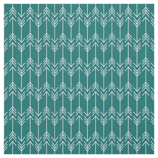 Mörk Teal Herringbone Pilar Tyg (Provkarta)