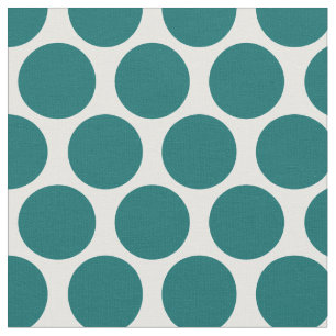 Mörk Teal-Modets punkter Tyg