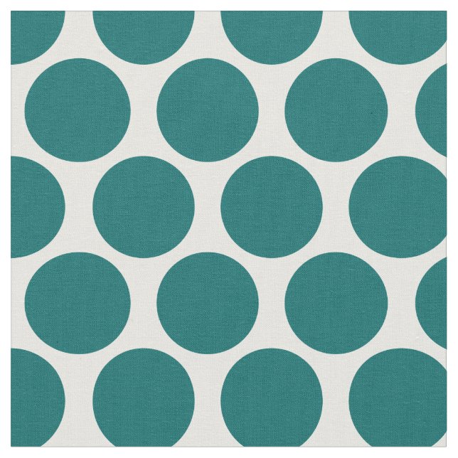 Mörk Teal-Modets punkter Tyg (Närbild)
